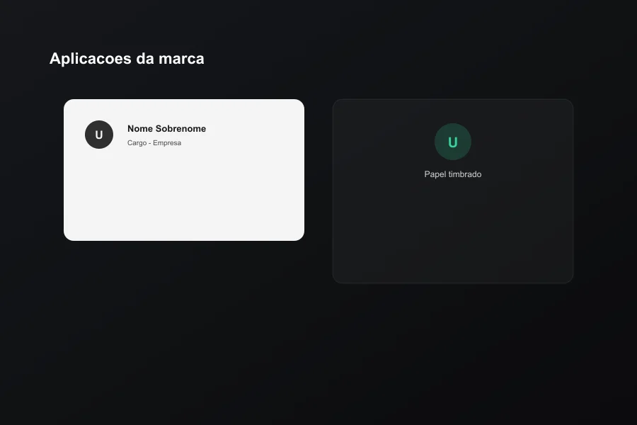 Conceito de aplicações da marca em papelaria