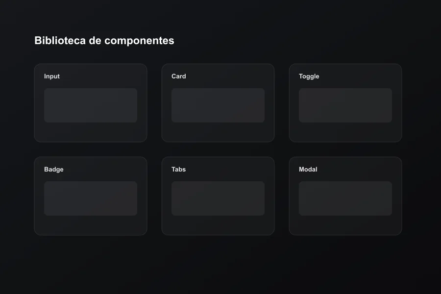Conceito de biblioteca de componentes de interface